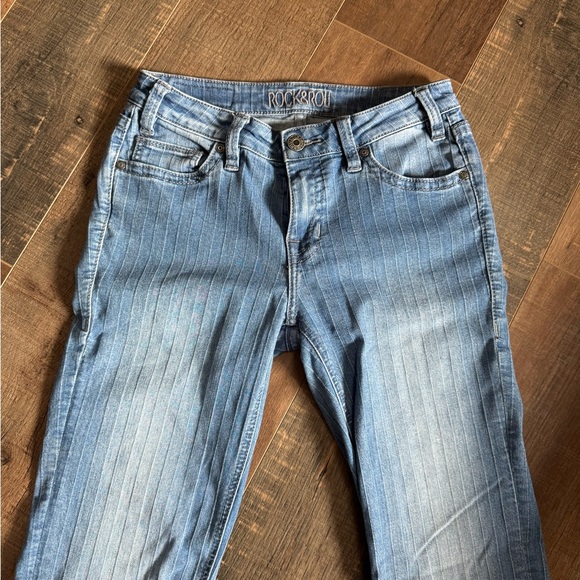 Rock and roll cowgirl denim striped trouser - Picture 2 of 3